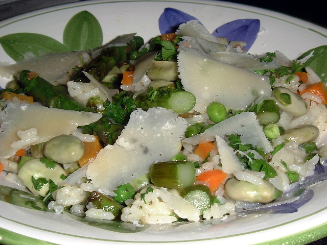Ensalada de primavera con arroz