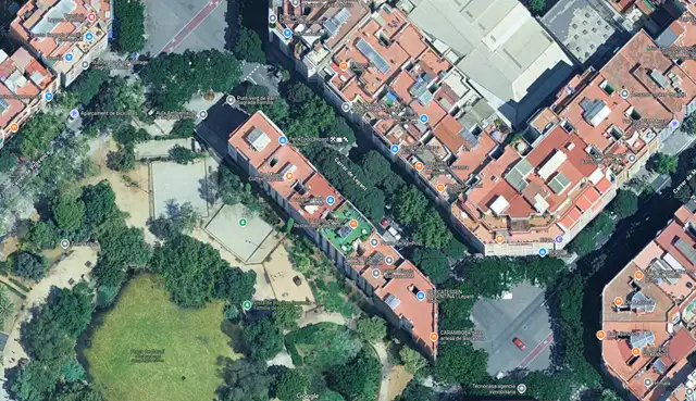 Barcelona - Plaça de Gaudí, Carrer de Lepant