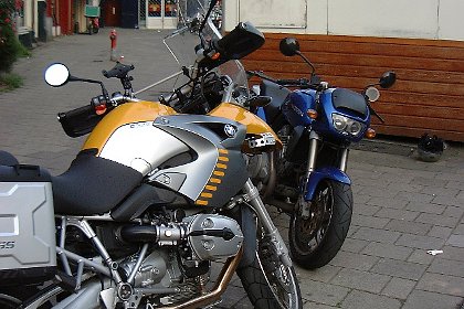 BMW GS en Voxan Roadster
